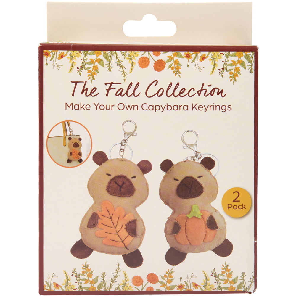 Make Your Own Capybara Keyrings Kit Image 1