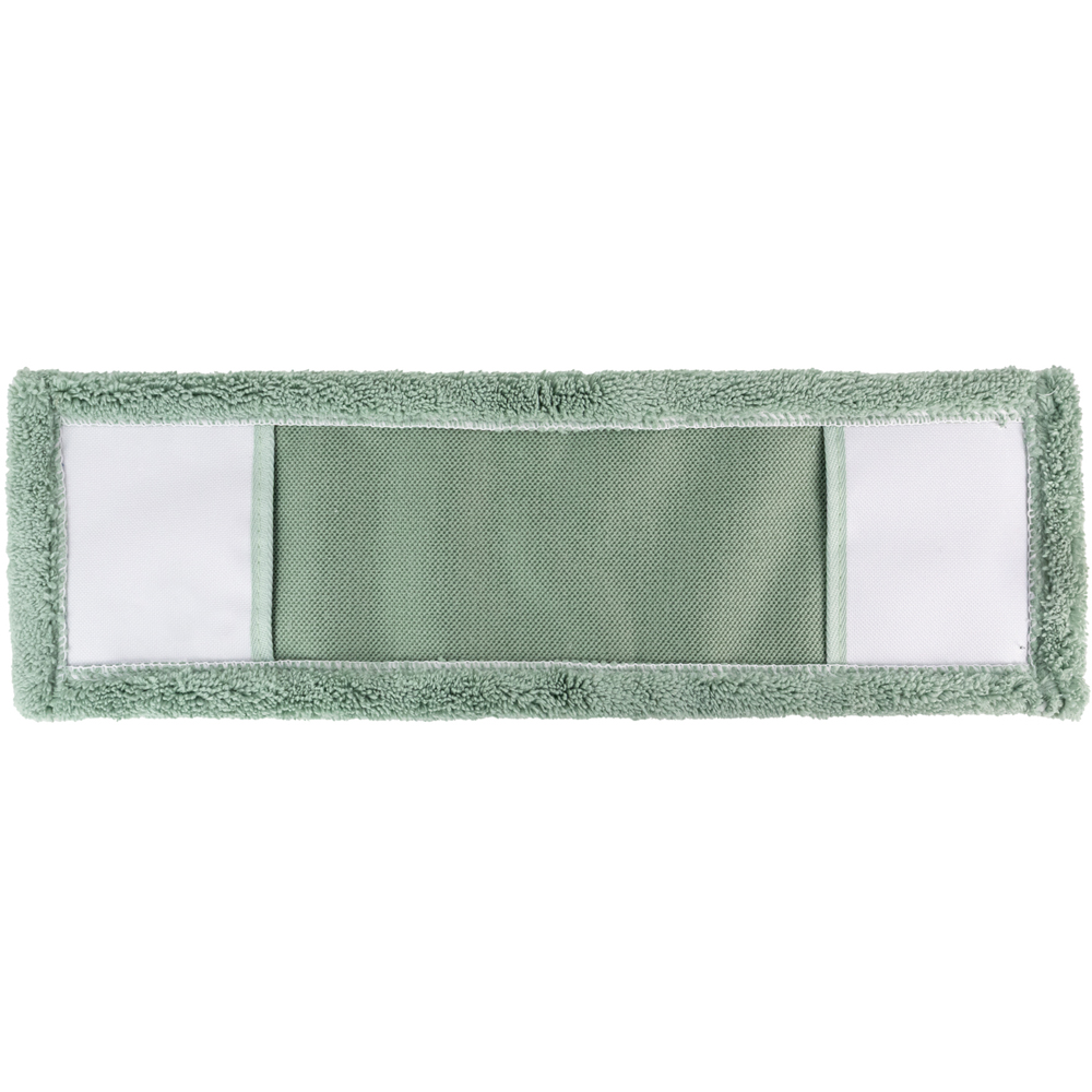 JVL Cleaning Green Replacement Microfibre Mop Pad 3 Pack Image 2