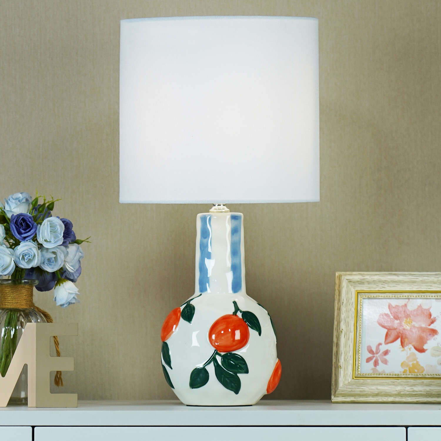 Valencia Stripe Table Lamp Image 2