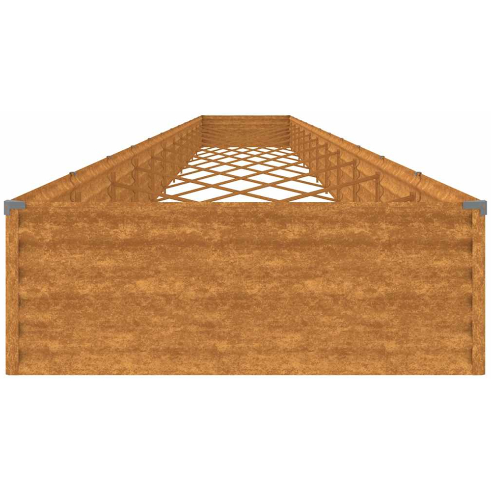 vidaXL Brown Corten Steel Large Garden Raised Bed 1150 x 100 x 36cm Image 3