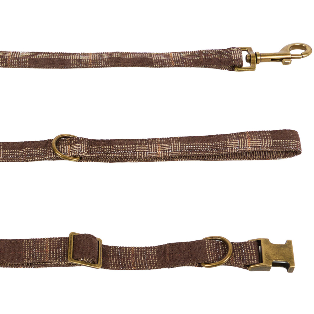 Heritage Dog Collar and Lead Set Brown Image 5
