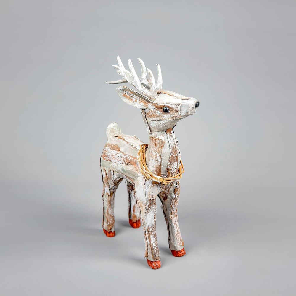 Shatchi Free Standing Deer Christmas Decoration 36cm Image 2