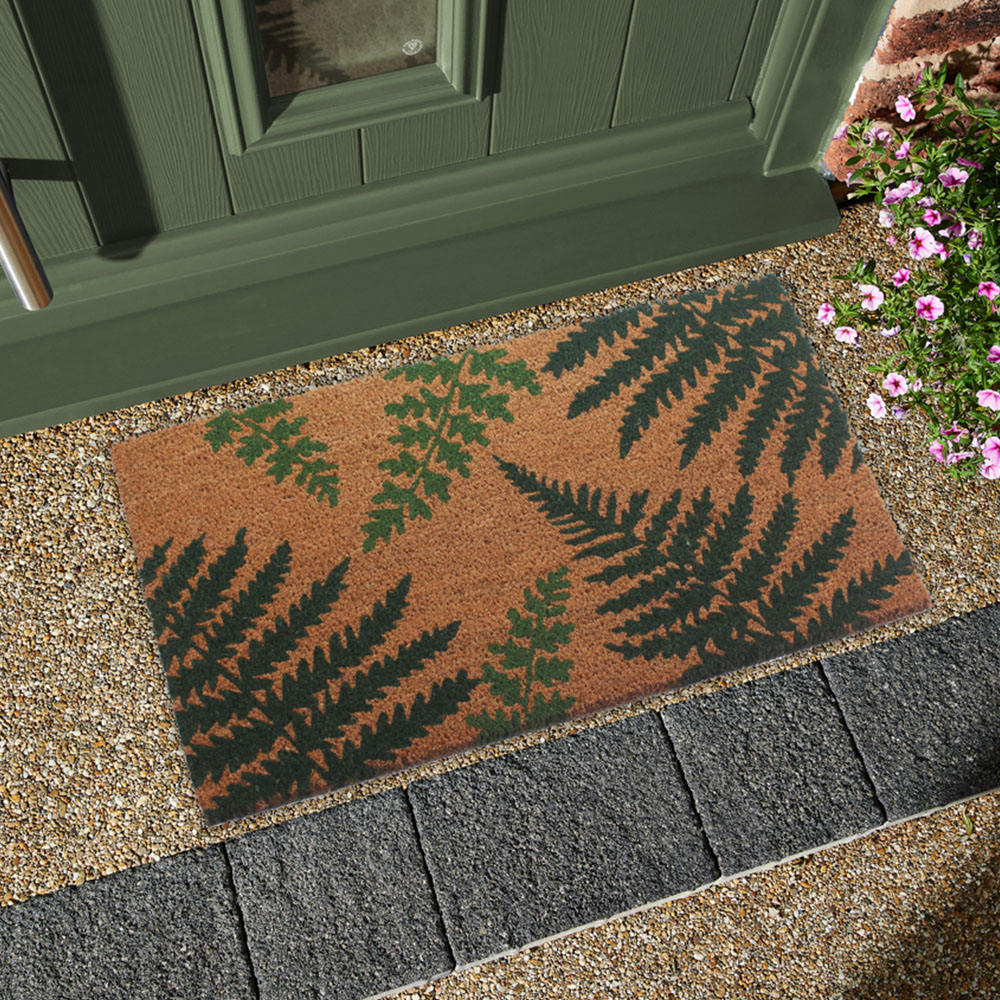 RHS Fern Latex Backed Door Mat 45 x 75cm Image 3