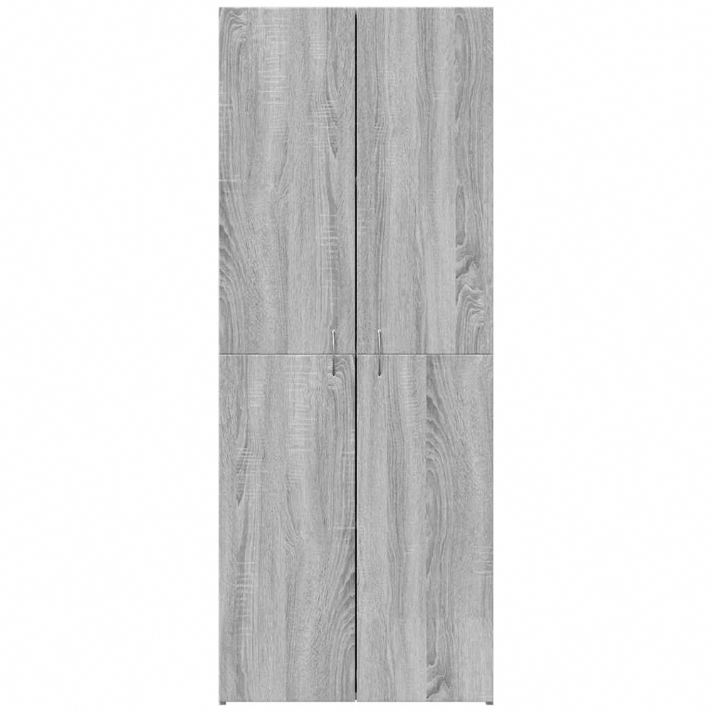 vidaXL 2 Door 4 Compartment Grey Sonoma Tall File Cabinet Image 4