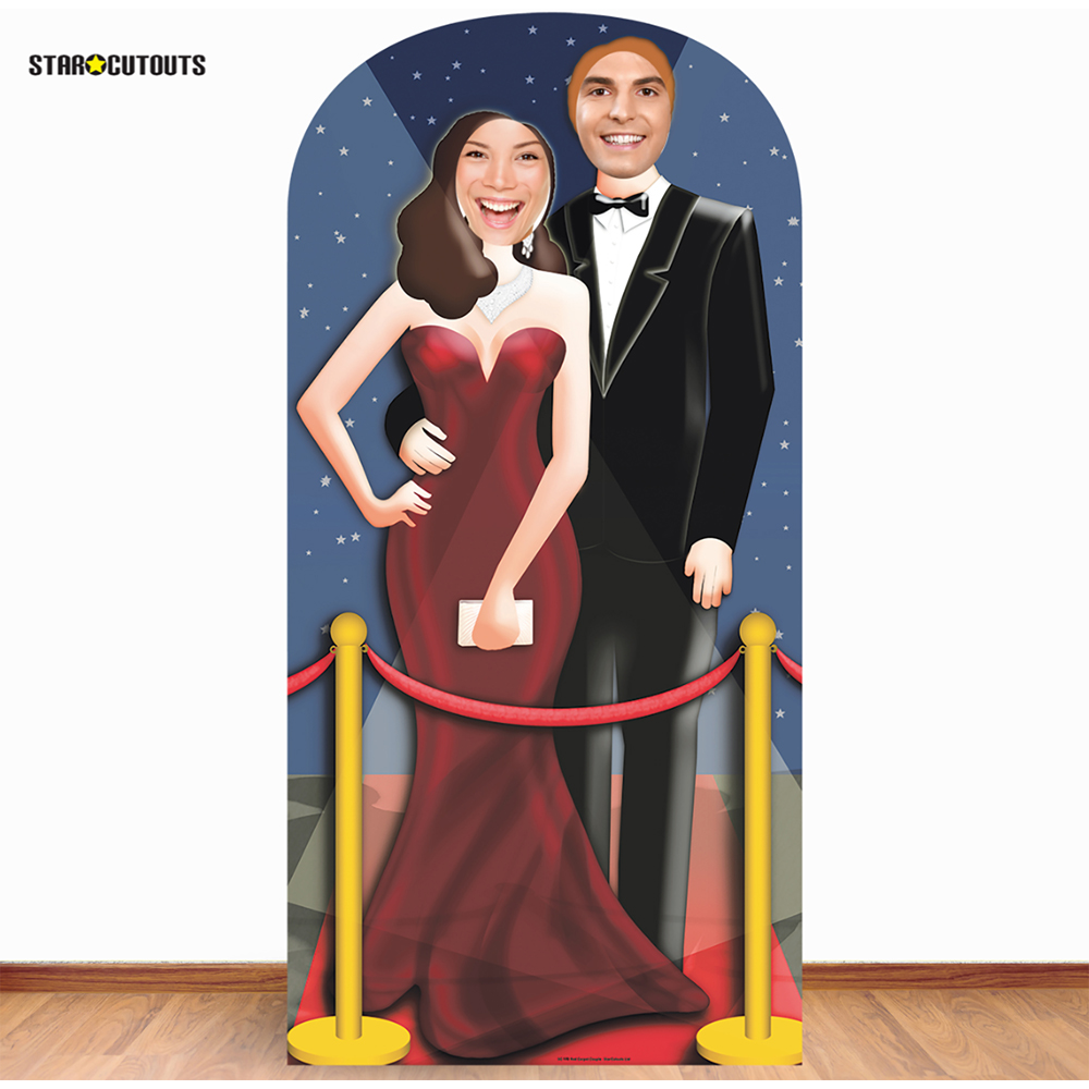 Star Cutouts Red-Carpet Hollywood Couple Stand In Cutout 6.1ft Image 2