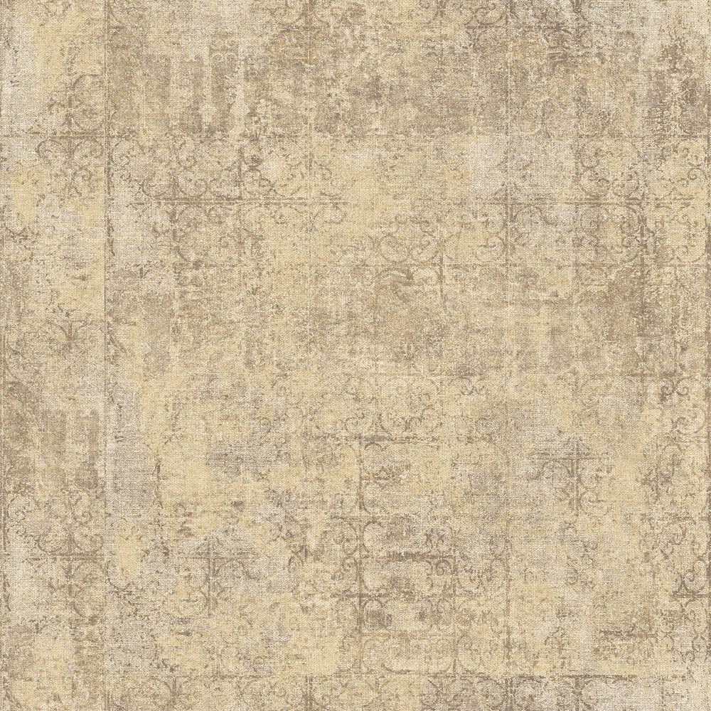 Galerie Global Fusion Distressed Textured Ochre Wallpaper Image 1