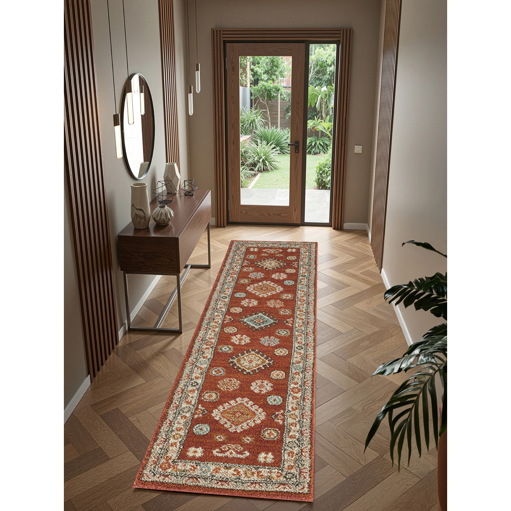 Portland HMC 5567 Red Cashmere Rug 60 x 230cm Image 4