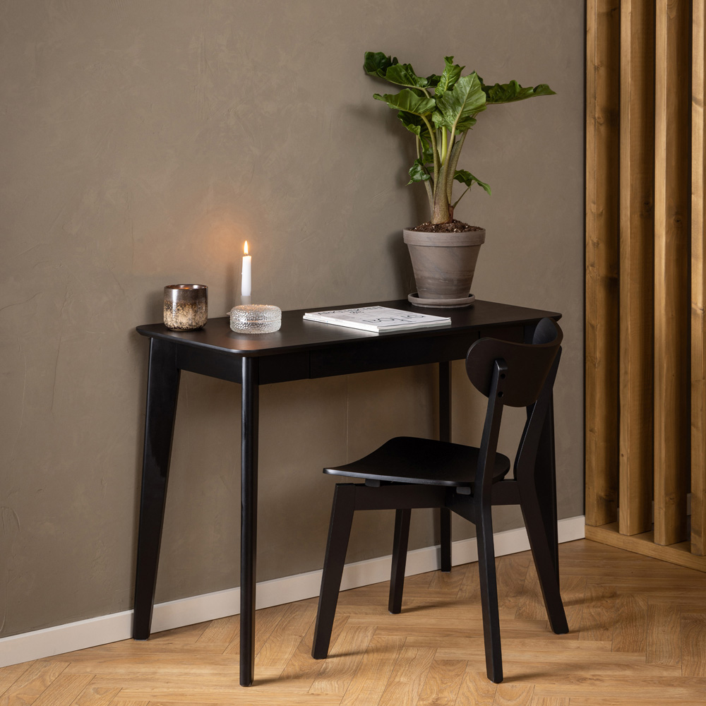 Florence Roxby Set of 2 Black Dining Chairs Image 8