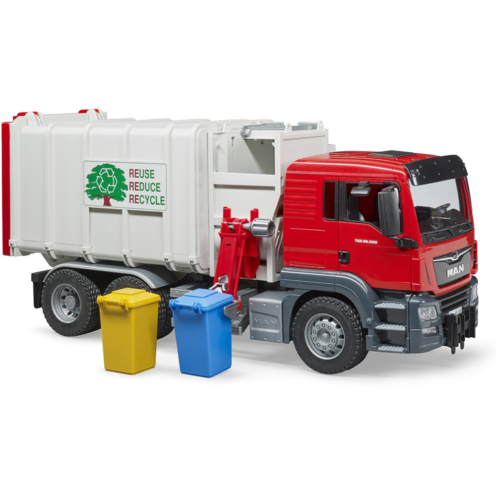 Bruder Kids MAN TGS Side Loading Garbage Truck Playset Model Image 2