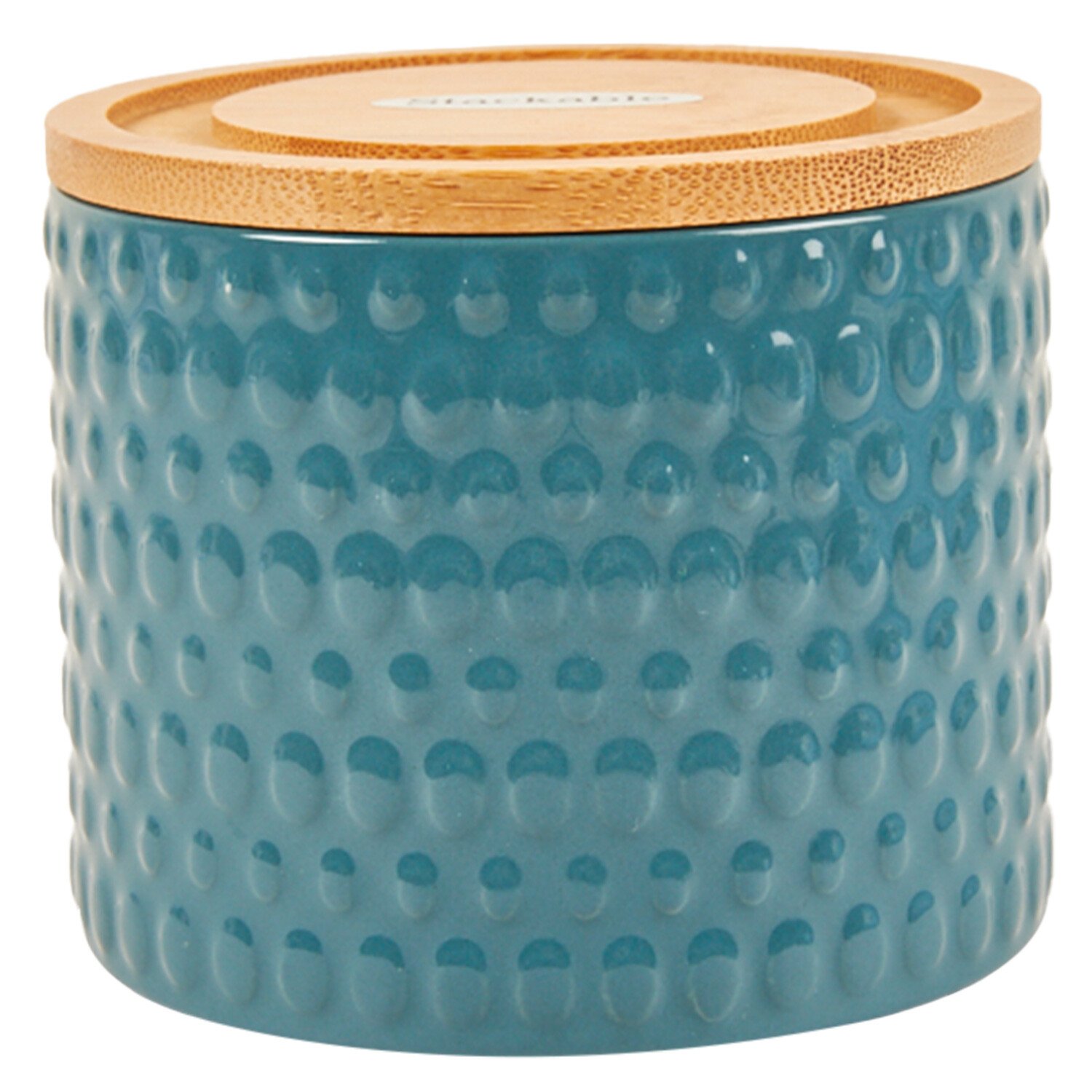 Embossed Dots Stacking Canister Teal - Teal Image 1