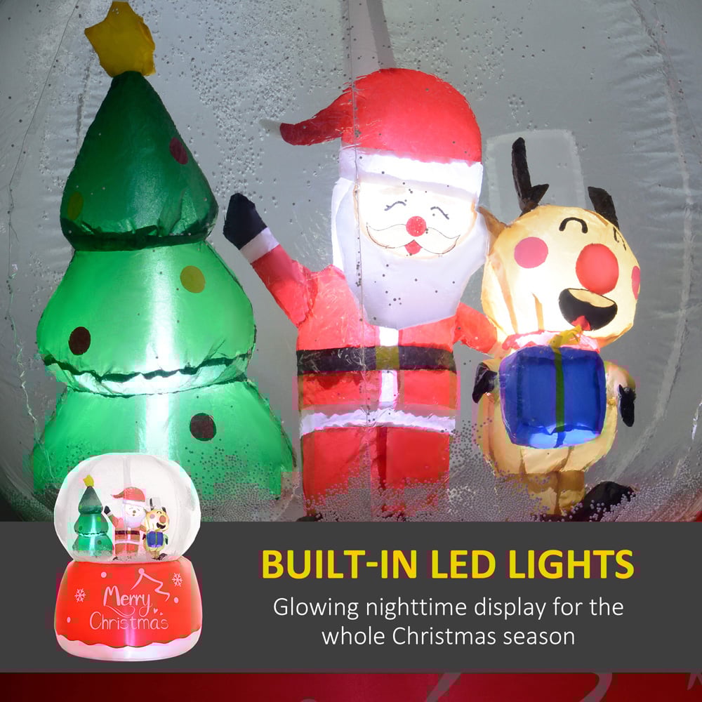 Everglow LED Inflatable Crystal Ball Christmas Decoration 5.5ft Image 4