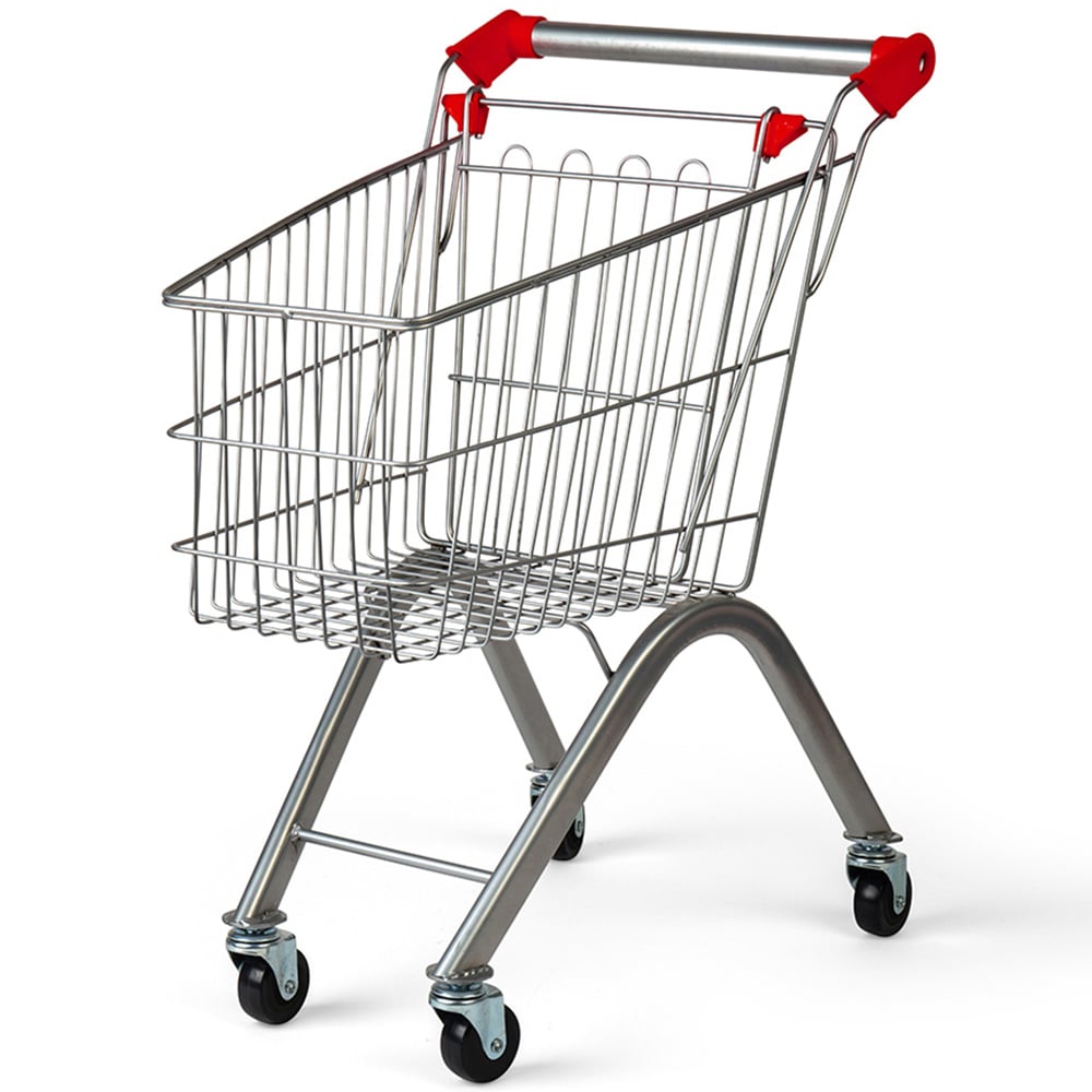 Bigjigs Toys Lifelike Supermarket Shopping Trolley Image 3