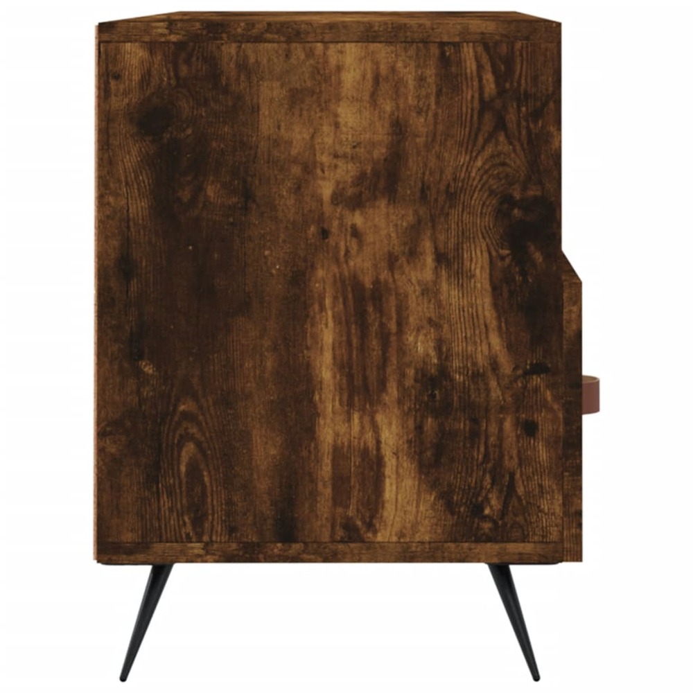 vidaXL 3 Drawer 3 Shelf Smoked Oak TV Cabinet Image 7