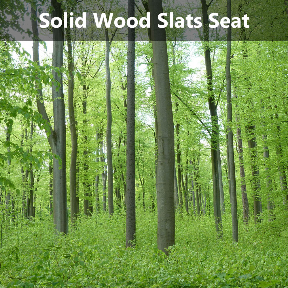 Costway 3 Seater Weatherproof Wooden Garden Bench Image 8