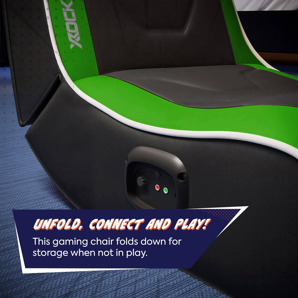 X Rocker Shadow 2.0 Green Floor Rocker Gaming Chair Image 4