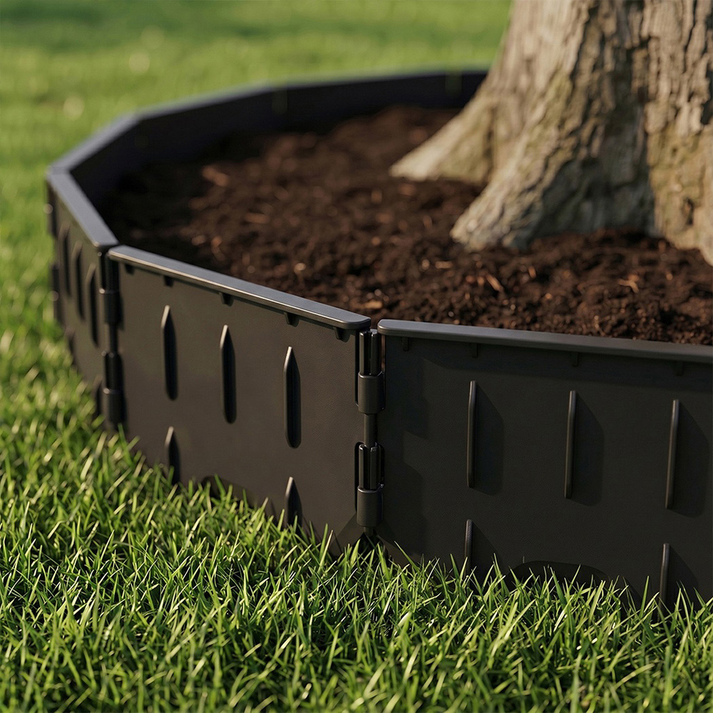 Spector Lambu 178 Piece Black Garden Border Lawn Edging Set Image 2