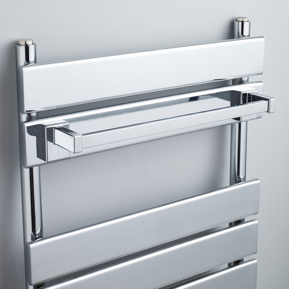 nuie Heating Accessories Chrome Magnetic Towel Rail Image 2
