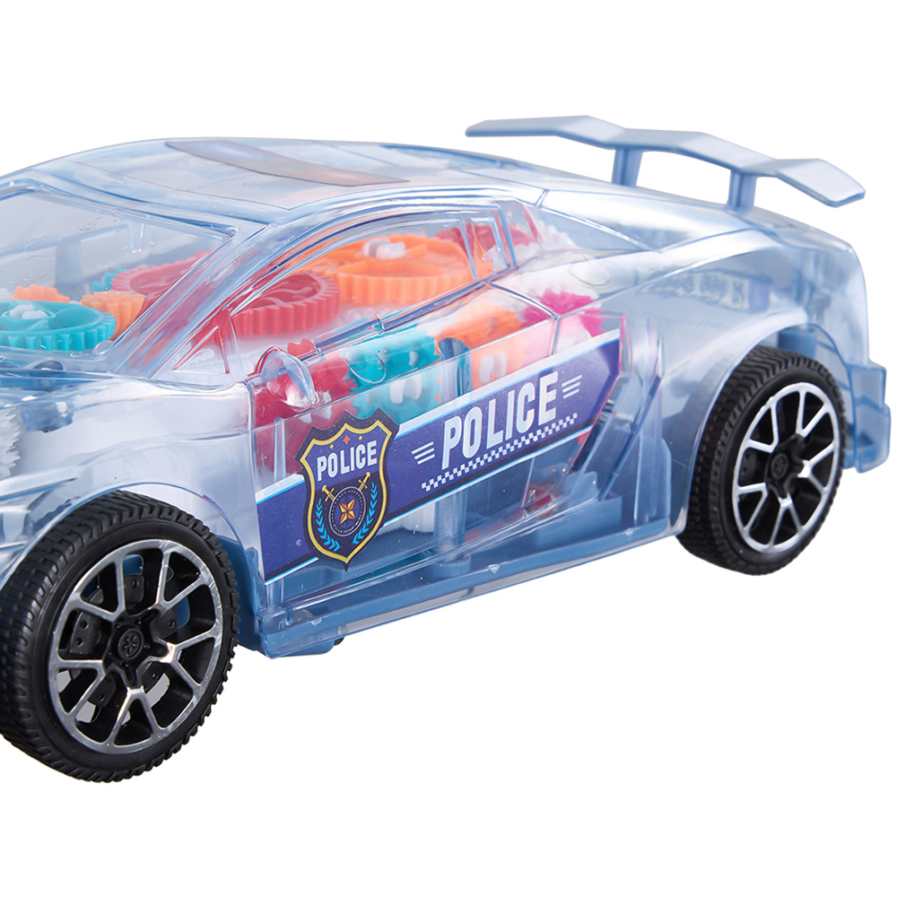 H&O Direct Transparent Police Car Toy with Light Music Image 4