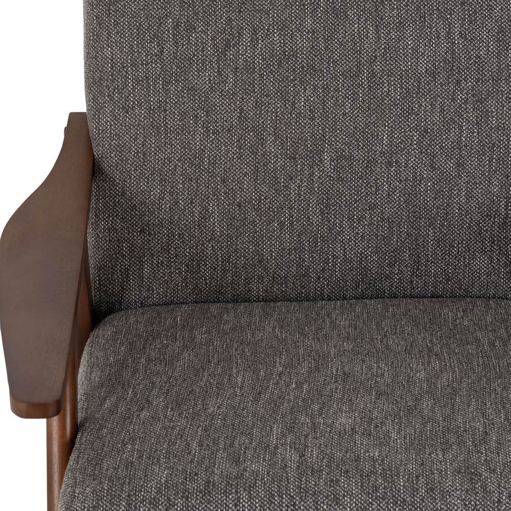 Seconique Kendra Grey Fabric Accent Chair Image 6