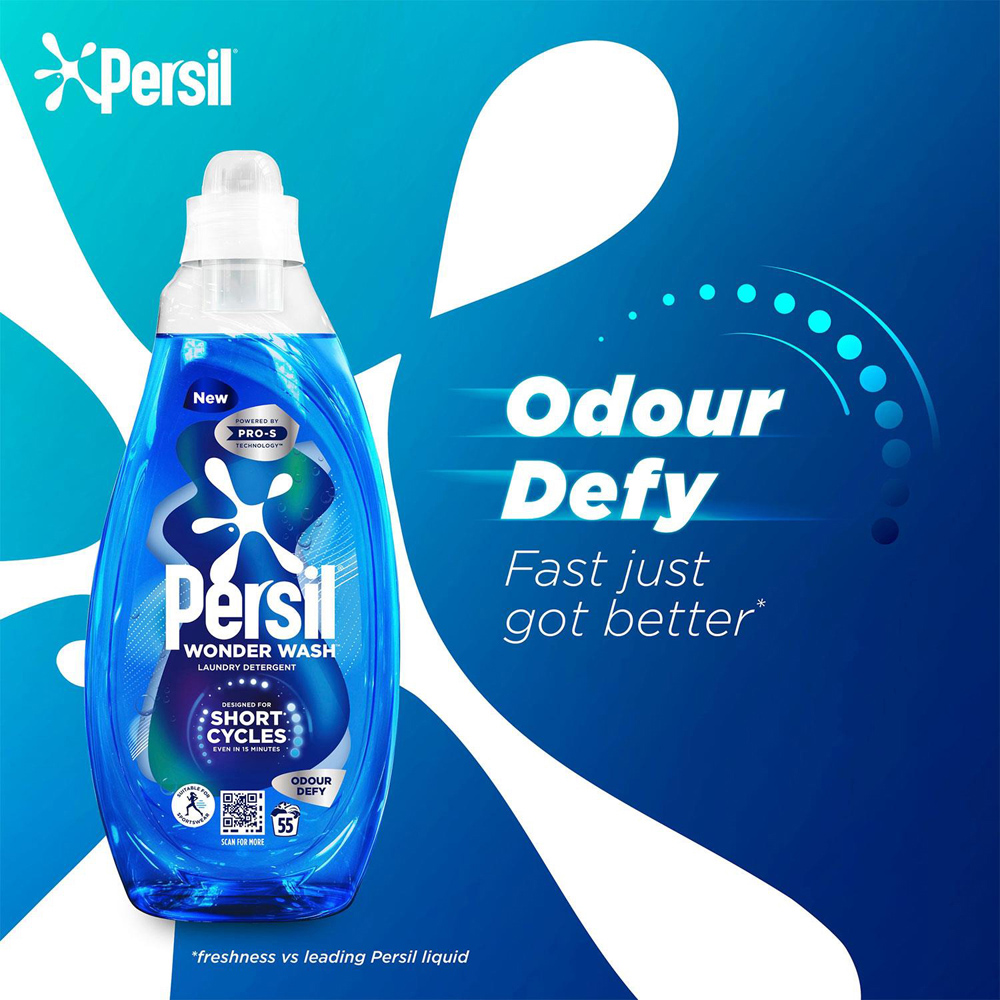 Persil Odour Defy Liquid Detergent 55 Washes 1.485L 2 Pack Image 5