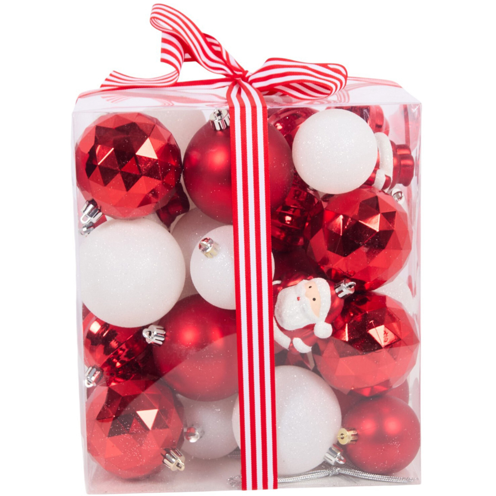 Pack of 50 Candy Cane Carnival Baubles Image 1