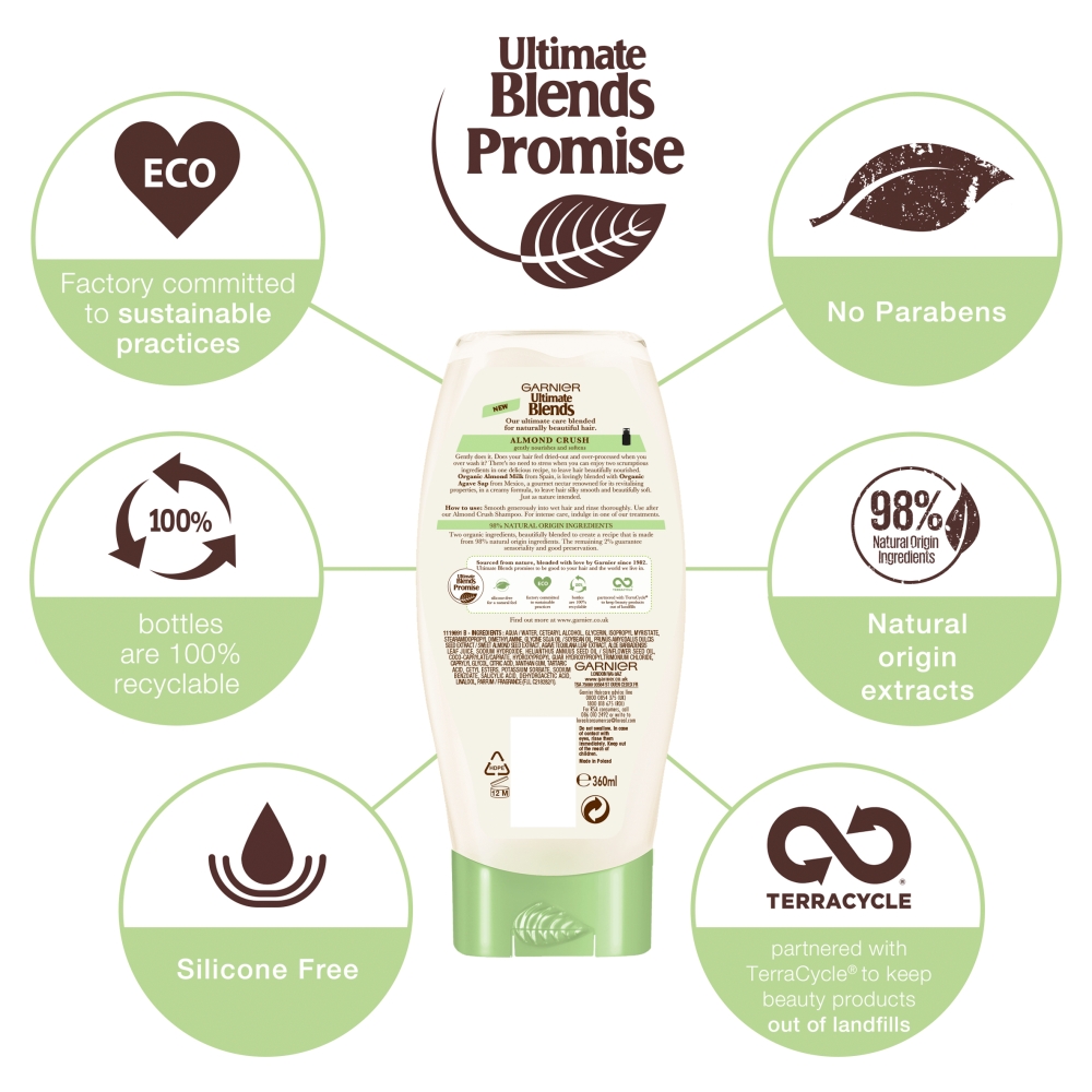 Ultimate Blends Almond Milk Conditioner 360ml Image 4