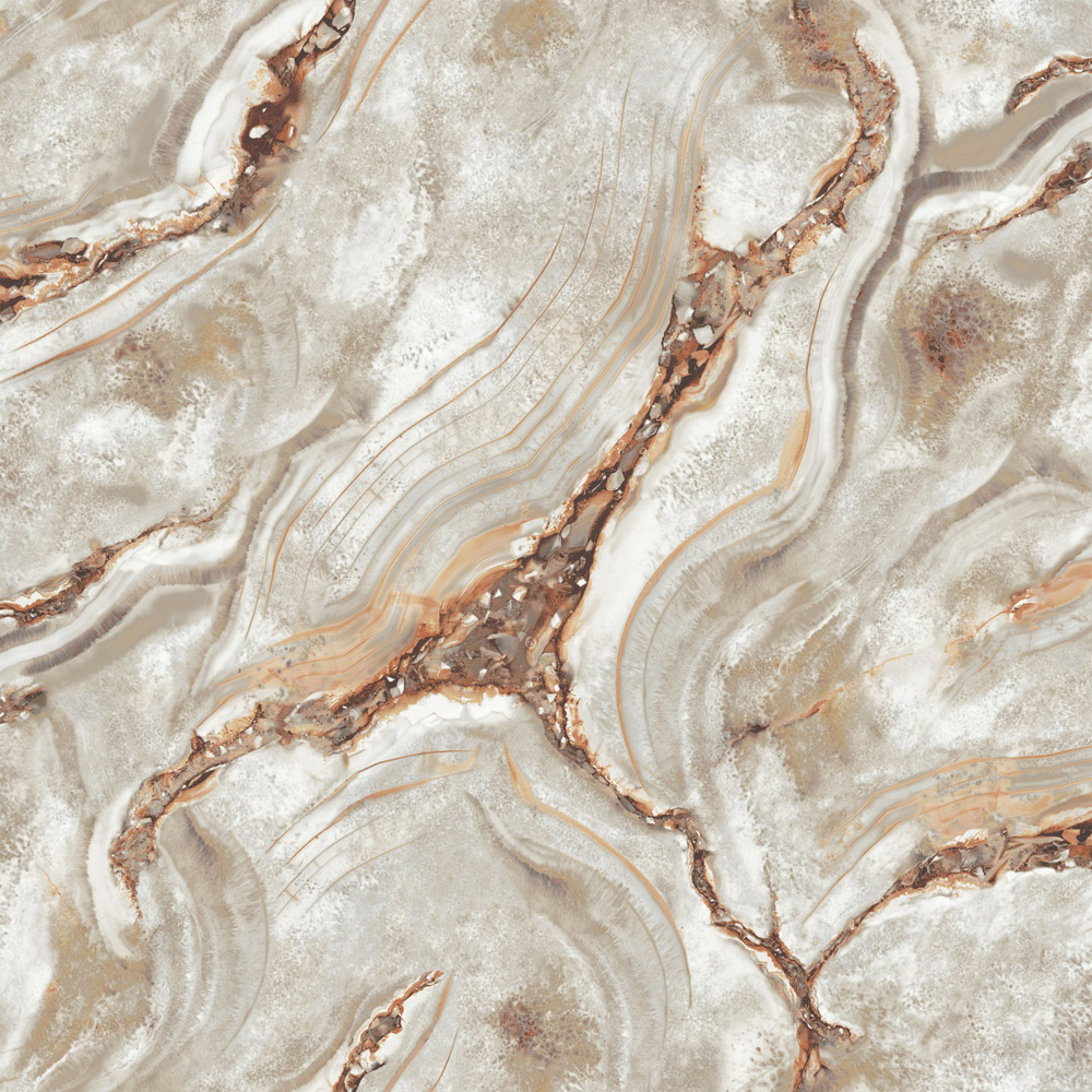 Rasch Agate Natural & Rust Wallpaper Image 1
