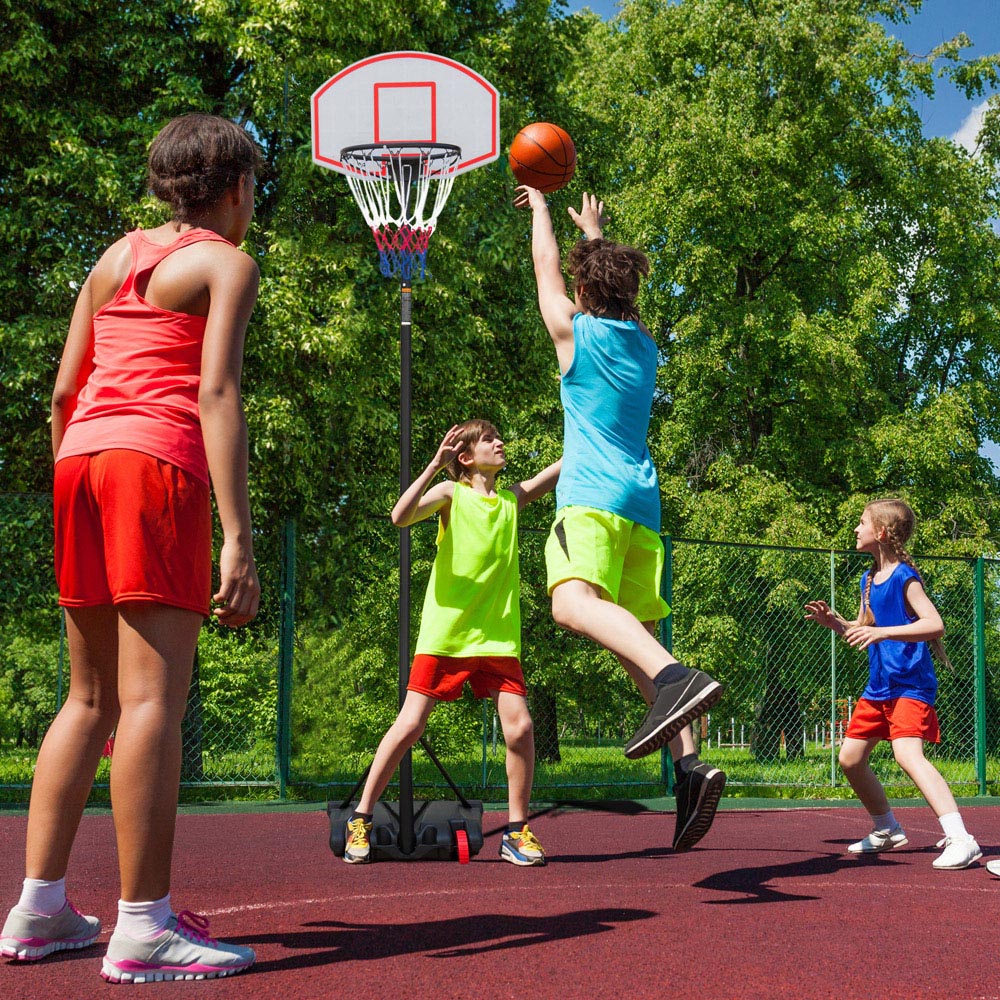 Global Gizmos Height Adjustable Basketball Post 6.9ft Image 2