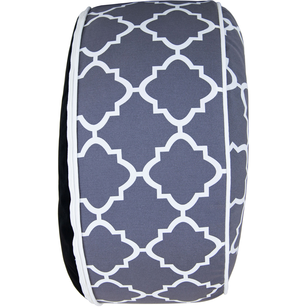 Charles Bentley Grey Outdoor Inflatable Foot Stool Image 3
