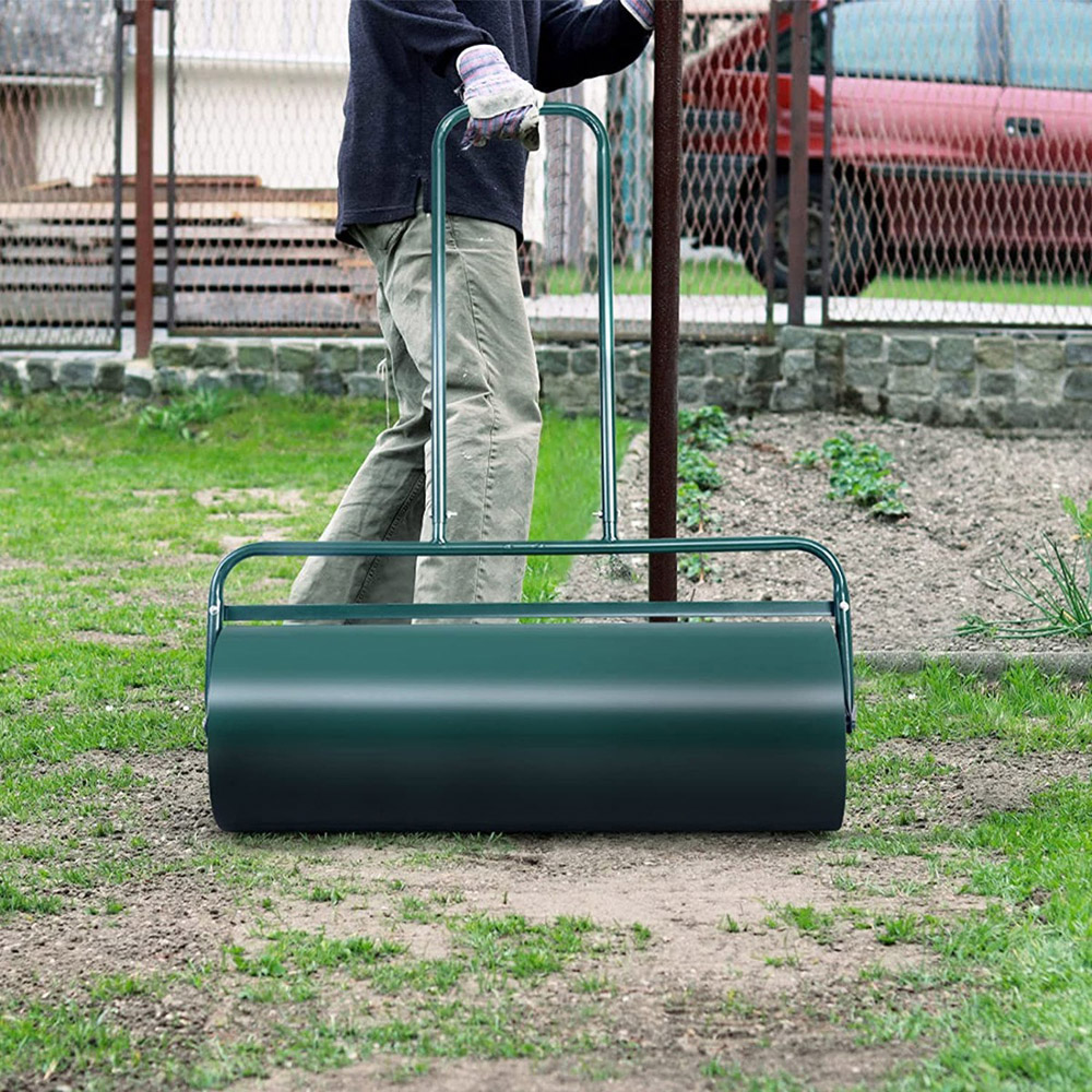 Costway GT2914GN Green Heavy-Duty Garden Grass Roller 63L Image 2
