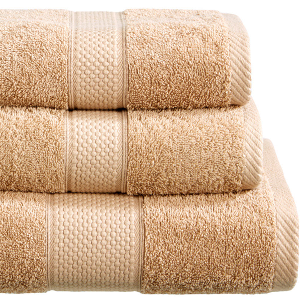 Imperial Ringspun Combed Cotton Stone Turkish Bath Towel 2 Pack Image 2