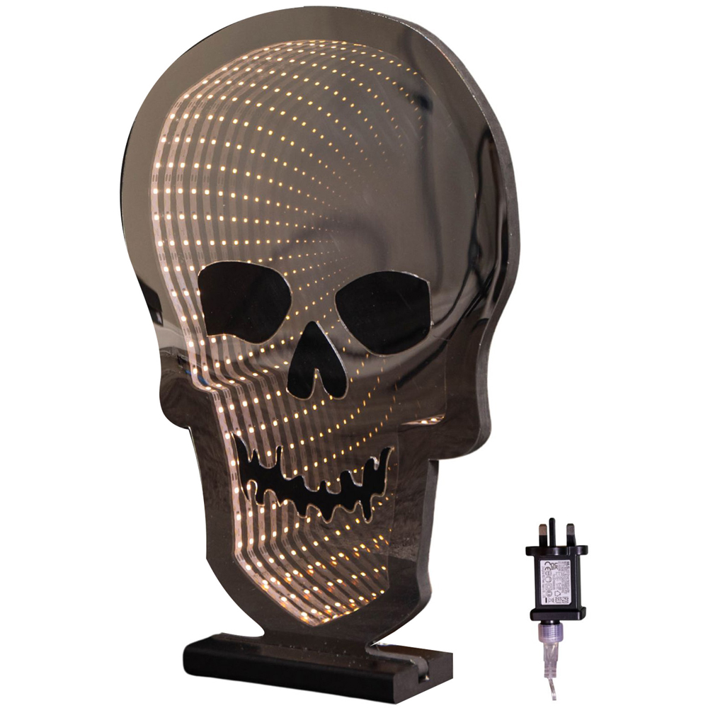 Samuel Alexander Halloween Light up Skull Infinity Decoration 40cm Image 1