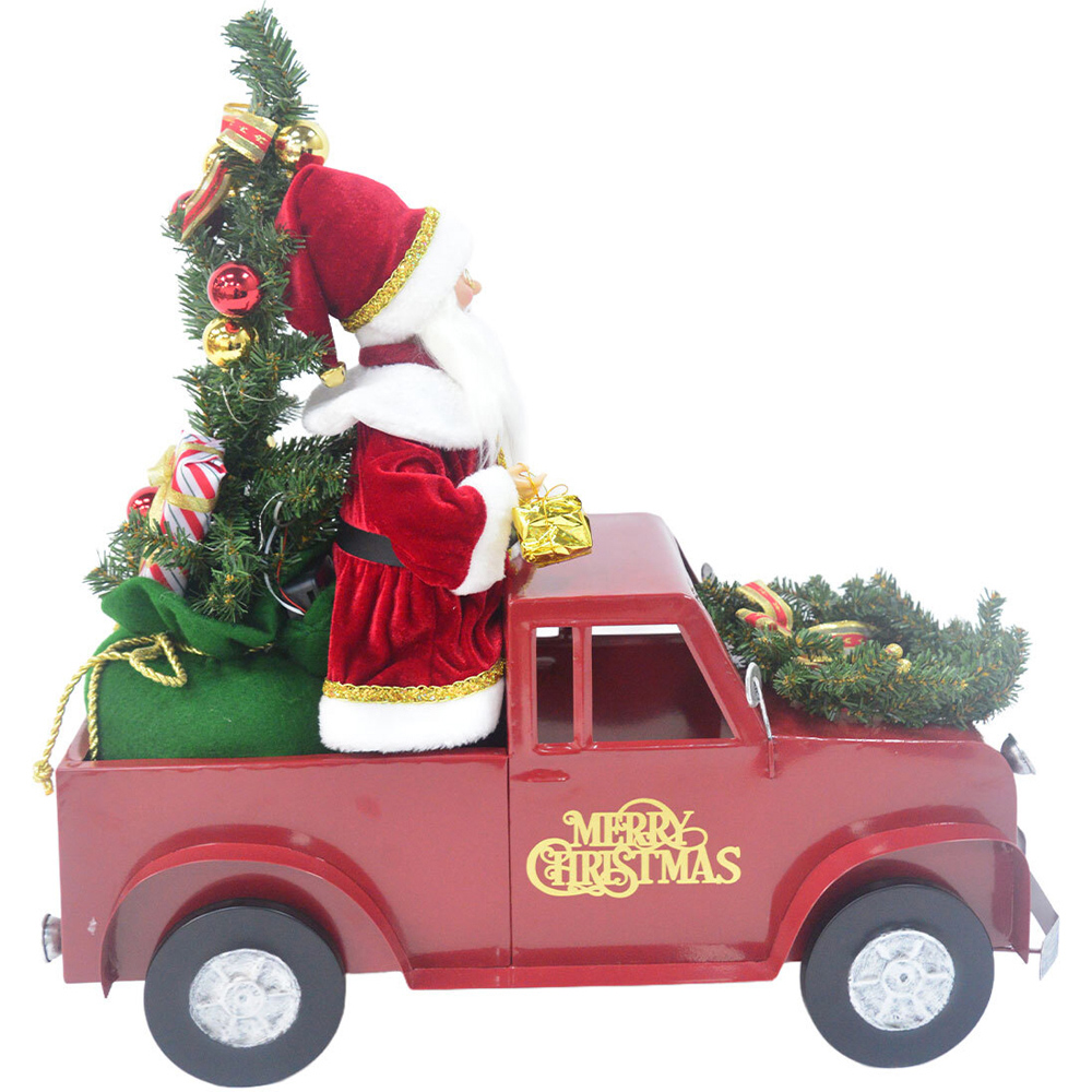 Animated Santa in Truck Decoration Image 3