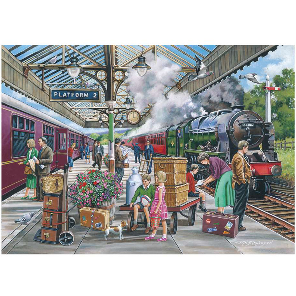 The House of Puzzles Going Places 500 Piece Jigsaw Puzzle 4 Pack Image 3