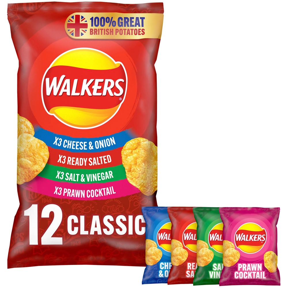 Walkers Variety Multipack Crisps 12 Pack Image 1