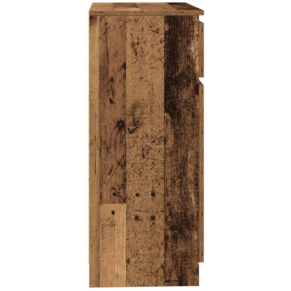 vidaXL 2 Door Single Drawer Old Wood Sideboard Image 7