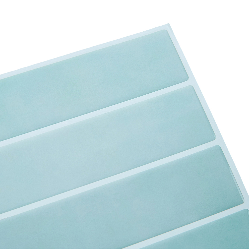 Living and Home Light Cyan Rectangle Self Adhesive Wall Sticker 10 Pack Image 5