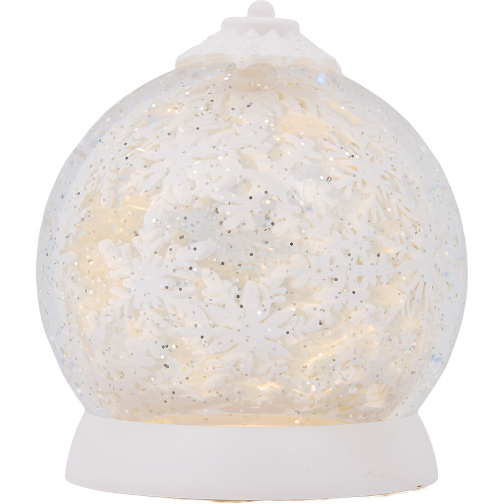 Snowflake Glitter Spinner White Image 6