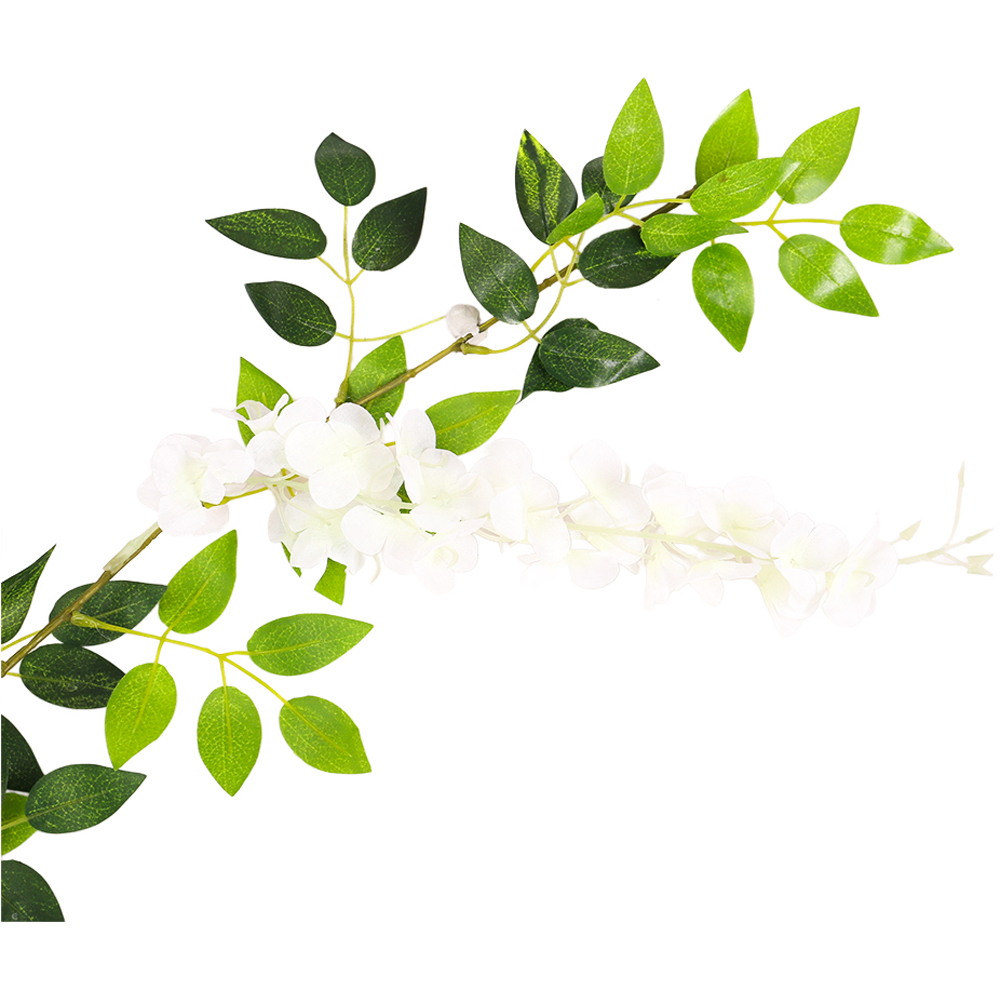 Living and Home Silk Wisteria Artificial Vine Garland 190cm Image 3