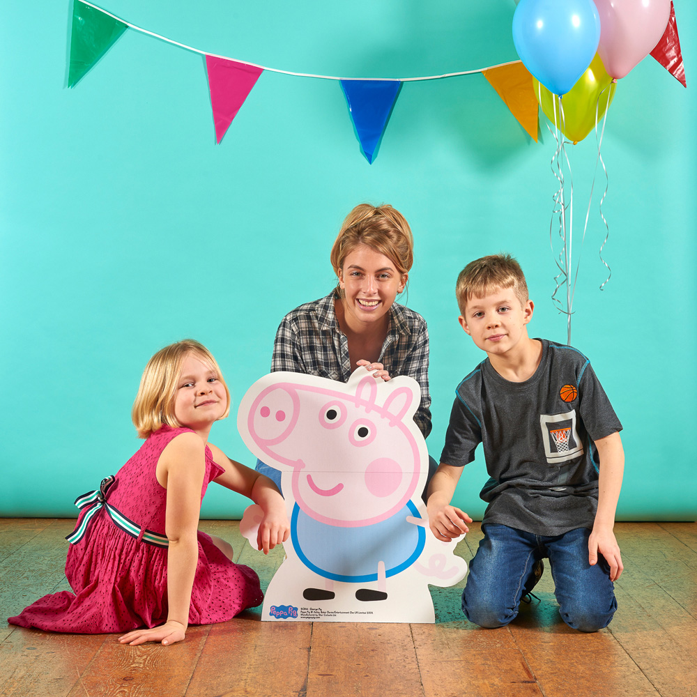 Star Cutouts Mini George Pig Cardboard Cutout 2ft Image 2