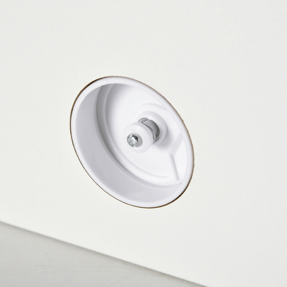 Portland White Wall Mounted Floating TV Unit Image 3