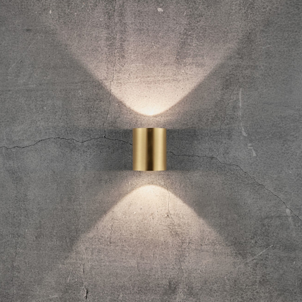 Nordlux Canto 2 Brass Wall Light Image 2