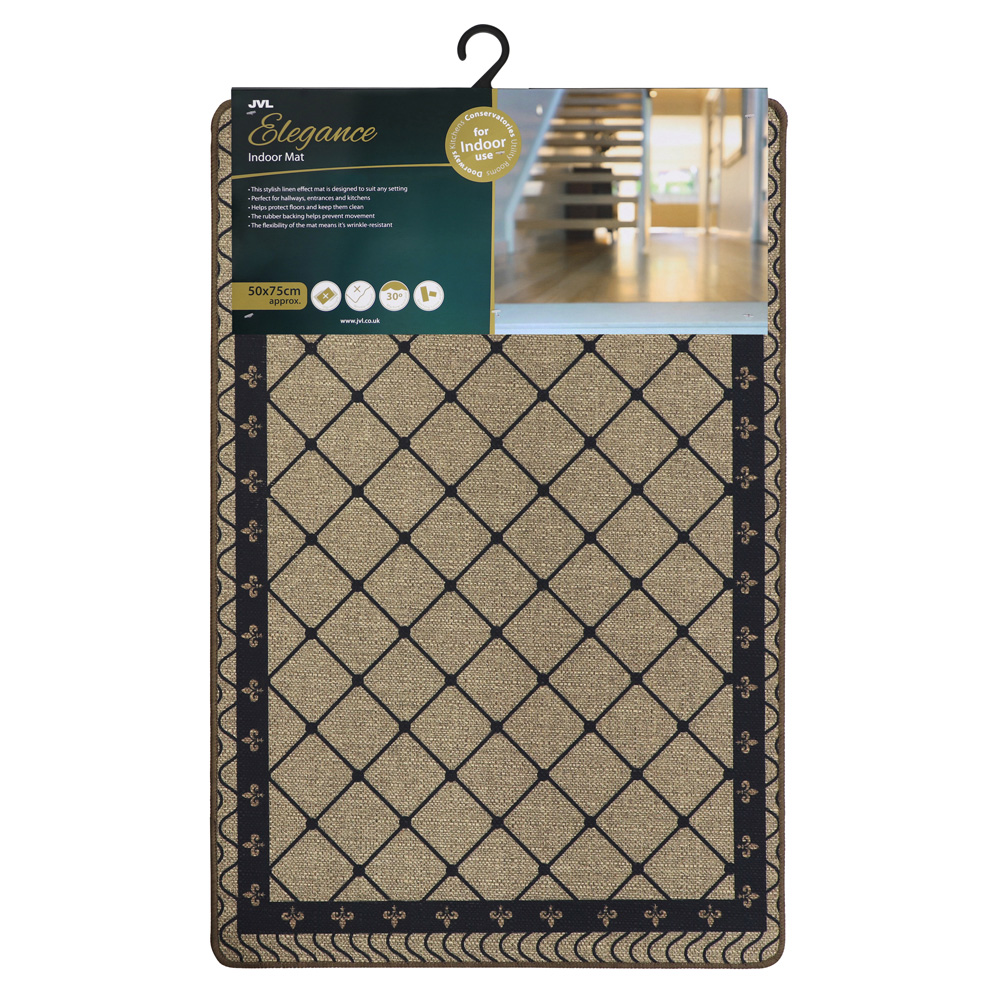 JVL Elegance Diamond Door Mat and Runner Set 50 x 75cm and 50 x 150cm Image 7