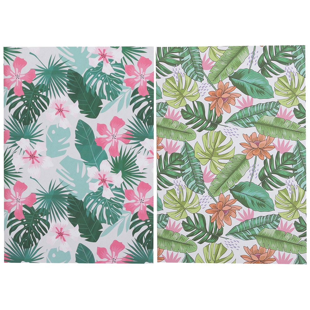 Art Studio Pack of Three A5 Tropical Sketchbooks - Pink Image 1