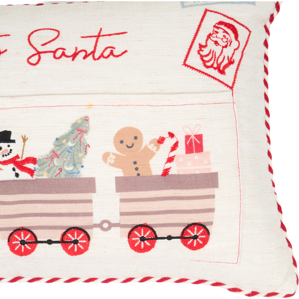 Letters to Santa Cushion Ivory Image 3