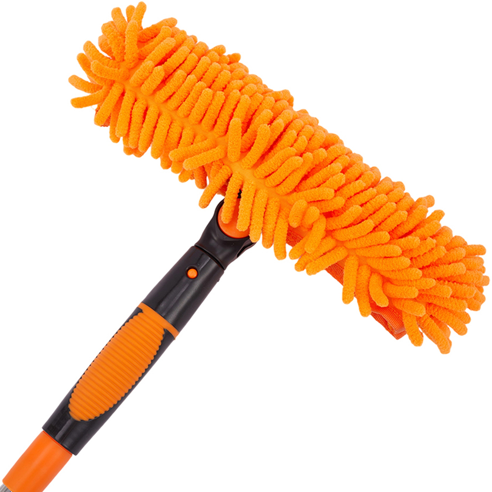 Living and Home Orange 2-in-1 Window Squeegee Cleaner Kit with 10 Extension Poles Image 4