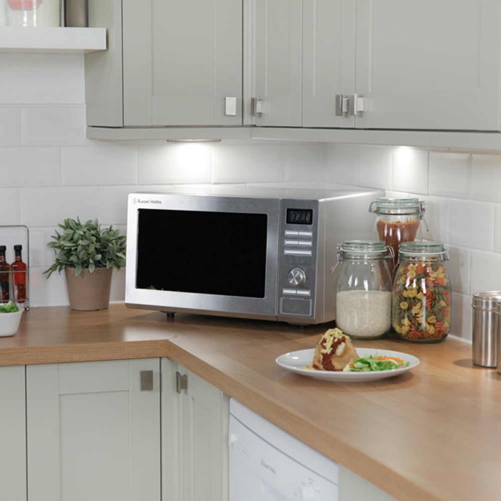 Russell Hobbs RHM2563 Silver 25L Stainless Steel Solo Microwave 900W Image 7