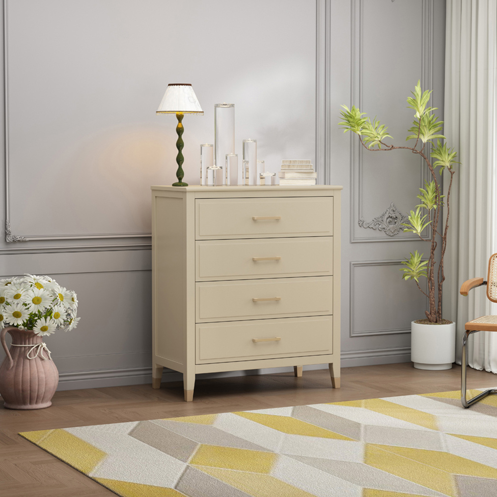 Palazzi 4 Drawer Clay Chest of Drawers Image 8