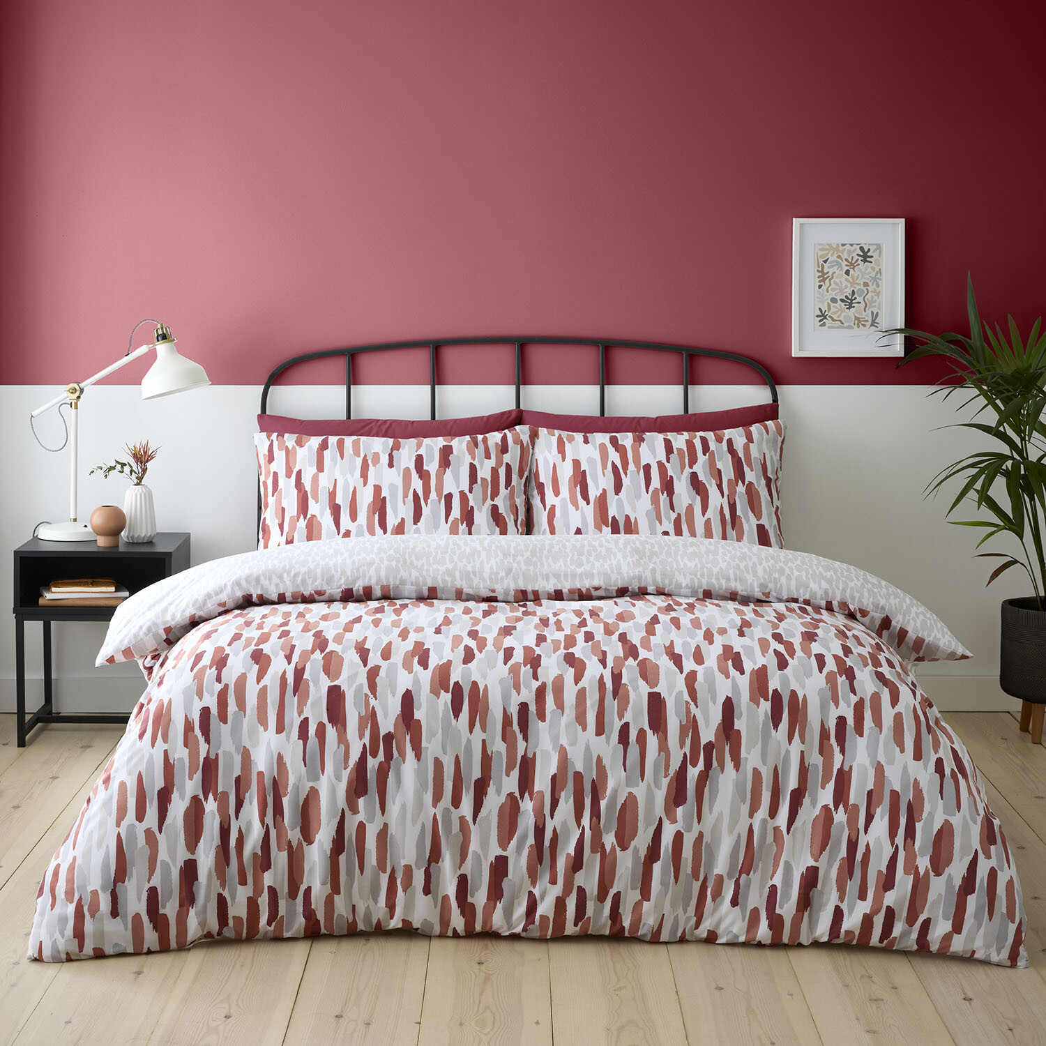 Ellison Rust Double Duvet Set Image 1