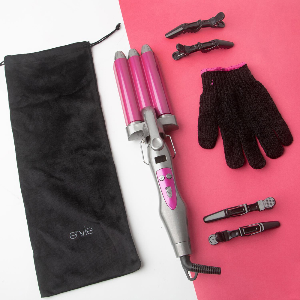 Envie 3 Barrel Hair Curling Tongs Image 6